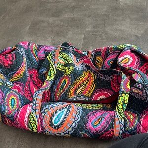 Vera Bradley Multicolor Paisley Large Duffle Never Used